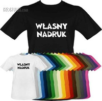 Koszulka z własnym nadrukiem czarna