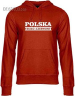 Bluza z kapturem Polska Biało-czerwoni