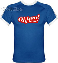 T-shirt Fit Oj Tam Oj Tam Niebieski