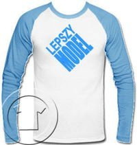 Longsleeve Męski Lepszy Model Biało-Jasnoniebieski