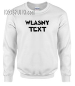 Bluza z własnym nadrukiem Biała