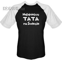 T-shirt Baseball Najfajniejszy Tata na Świecie