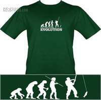 T-shirt Ewolucja Wędkarz