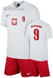 Strój kibica Reprezentacji Polski Nike Poland Euro 2020 Koszulka i spodenki własny numer i nazwisko