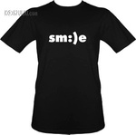 T-shirt smile  z nadrukiem sm:)e