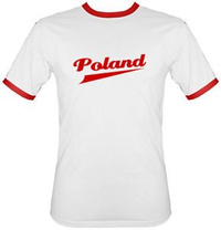 t-shirt 2K121 Poland Biały