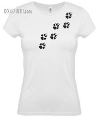 koszulka damska Psie Łapki