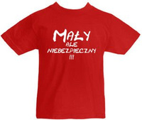 T-shirt dziecięcy Mały Ale Niebezpieczny
