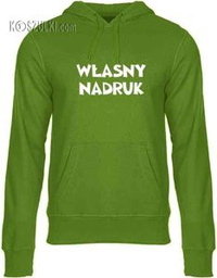 Bluza  z własnym nadrukiem z kapturem