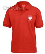 T-shirt Polo Polski małe godło kibica dziecięcy