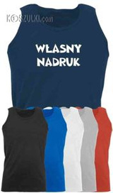 Koszulka męska na ramiączka z własnym nadrukiem