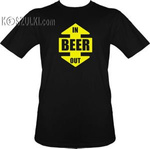 t-shirt Beer in, beer out