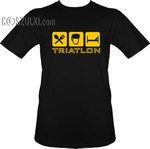 t-shirt Triatlon Czarny