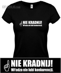 koszulka damska Nie Kradnij
