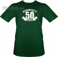 T-shirt Niesamowity 50 latek- Ciemny zielony