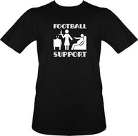 t-shirt T254 Football Support Czarny