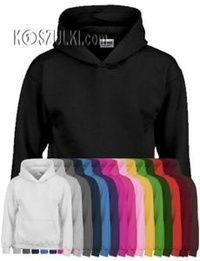 Bluza z kapturem dziecięca bez nadruku