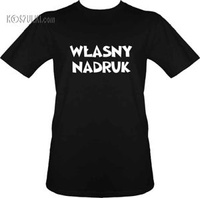 t-shirt xxxxl z własnym nadrukiem czarny