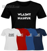 T-shirt damski dowolny tekst