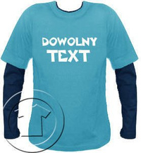 Bluza męska przedłużony rękaw dowolny tekst