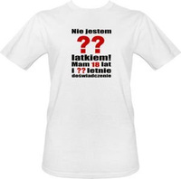 T-shirt Nie jestem latkiem...