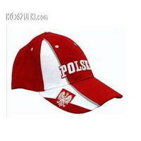 Czapka Baseball z daszkiem Polska reprezentacji Orzeł czerwona
