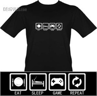 T-shirt Eat, sleep game, repeat