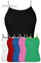 Top damski z lamówką