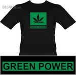 t-shirt Green  Power