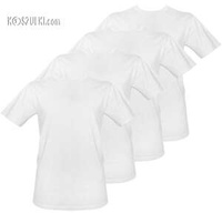 Koszulki biale bez nadruku pakiet promocyjny 4szt