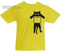 T-shirt dziecięcy Kotek w kieszeni