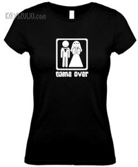 koszulka damska Ślub- CZARNA