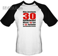 T-shirt Baseball Nie jestem 30 latkiem