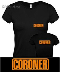 koszulka damska Coroner- CZARNA