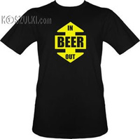 t-shirt Beer in, beer out