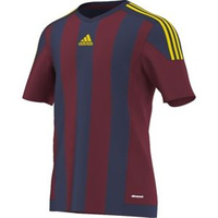 KOSZULKA adidas STRIPED 15 bordowo/granat/żółta JUNIOR /S16141
