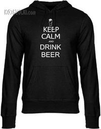 Bluza z kapturem Keep Calm & drink beer