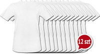 Koszulki białe bez nadruku pakiet promocyjny 12szt