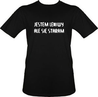 t-shirt Jestem leniwy