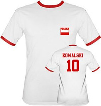t-shirt 2K Siatkówka Polska 2012 Nazwisko biała