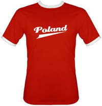 t-shirt 2K120 Poland Czerwony