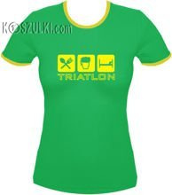 koszulka damska Triatlon Zielona