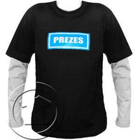 Bluza z nadrukiem przedłużony rękaw Prezes