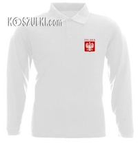 Koszulka Polo Polska długi rękaw Dziecko małe godło