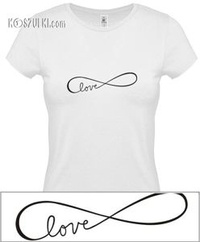 Koszulka damska Nieskończona miłość love