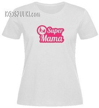 T-shirt damski Super mama