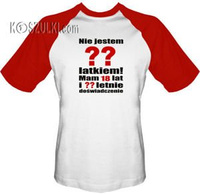 t-shirt Baseball Nie jestem ...latkiem