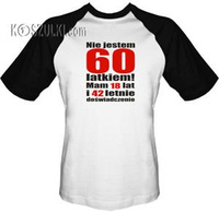 T-shirt Baseball Nie jestem 60 latkiem