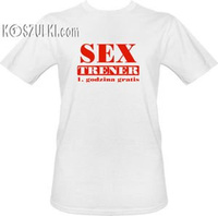 t-shirt Sex Trener 1sza godzina gratis