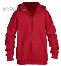 Bluza dziecięca z kapturem Rozpinana Czerwona